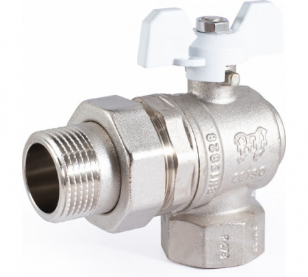 Кран шаровой угловой с полусгоном PF STANDARD Г/Ш/БАБ. 1