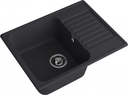 МОЙКА GRANFEST QUARZ GF-Z 13 (617х480) ЧЕРНЫЙ (КРЫЛО)