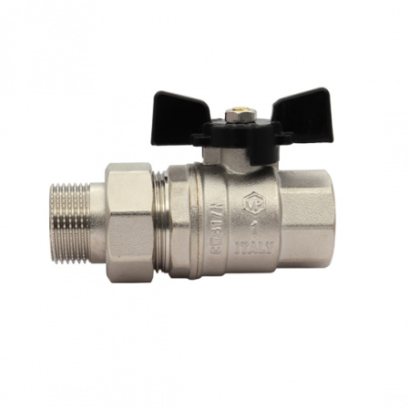 Кран шар. VIEIR-PRO баб. нак.г.3 4  Черный (VP224-02) АМЕРИКАНКА